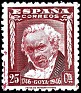 Spain 1946 Goya 25 CTS Carmin lila Edifil 1005. 1005. Subida por susofe